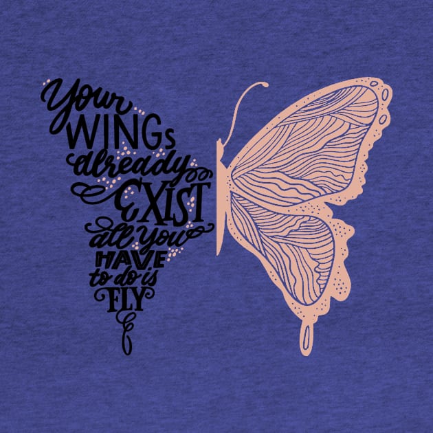 your wings already exist all you have to do is fly 1 by ladep